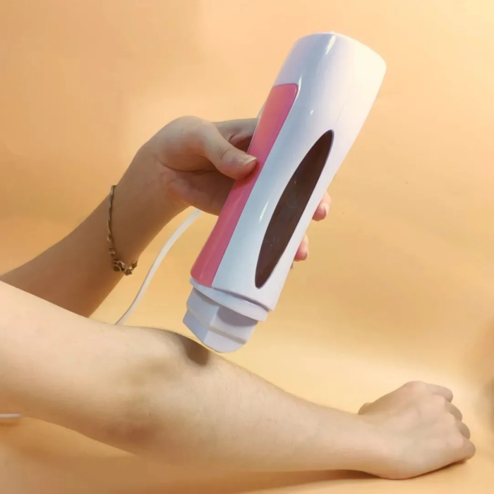Professional 3-in-1 Roll-On Hot Waxing Kit for Body Hair Removal | Portable Electric Depilatory Wax Heater with Tea Tree Wax Cartridge & 10pcs Waxing Paper Strips