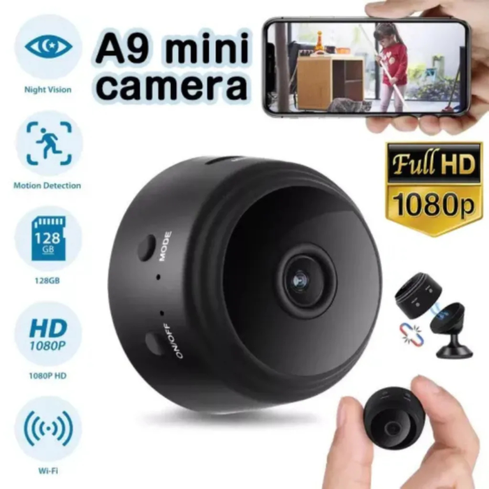 A9 Mini WiFi Camera 1080P HD Night Vision Wireless Security Camera with Motion Detection