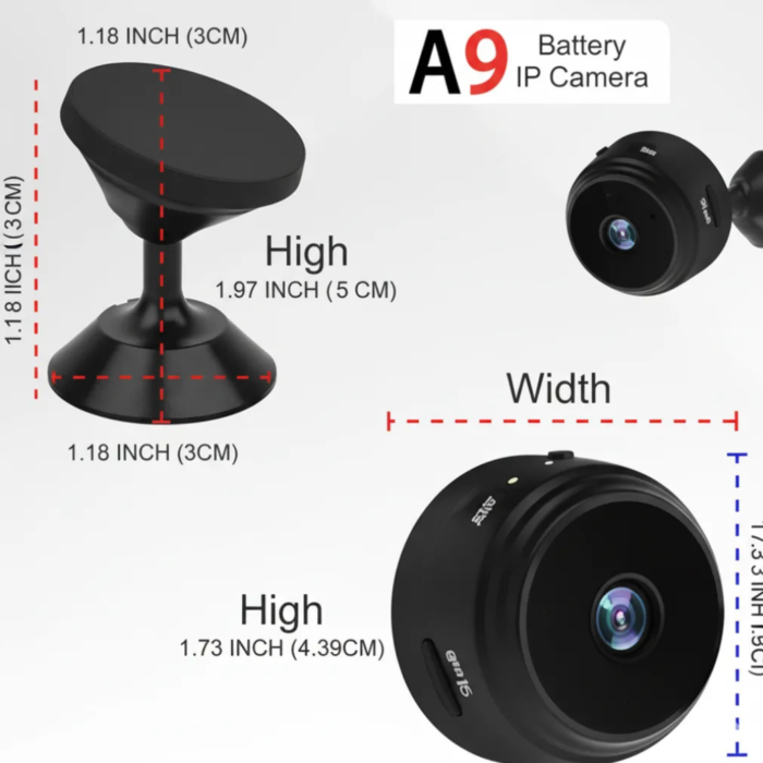 A9 Mini WiFi Camera 1080P HD Night Vision Wireless Security Camera with Motion Detection